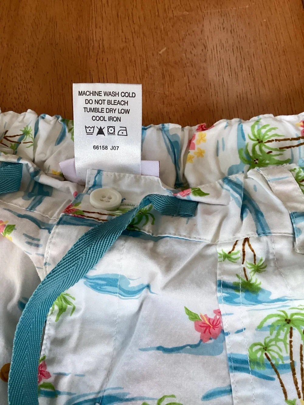 Vintage American Girl - Girl Size Island Vacation Shorts Tropical Floral size 12